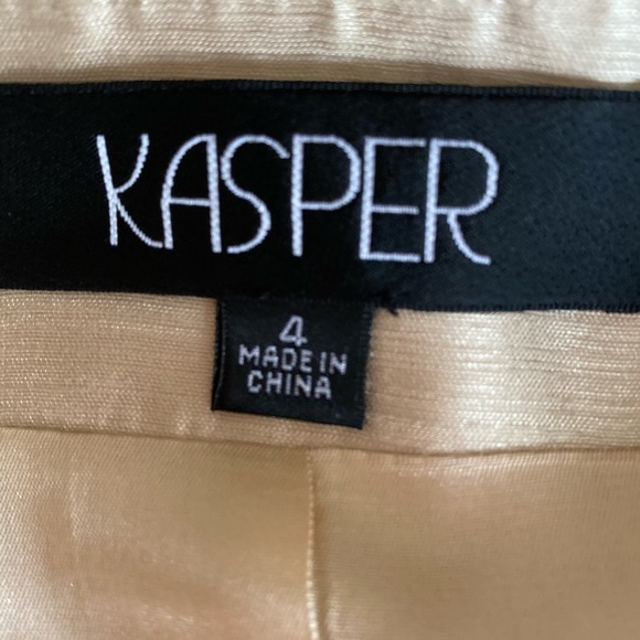 Kasper gold three piece skirt suit - Picture 9 of 11